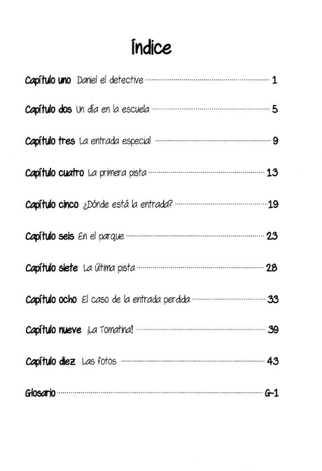 Daniel el detective: El caso de la entrada perdida Spanish Level 1 Reader