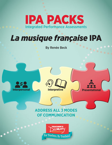 La musique française Novice-High French IPA Pack - DIGITAL RESOURCE DOWNLOAD