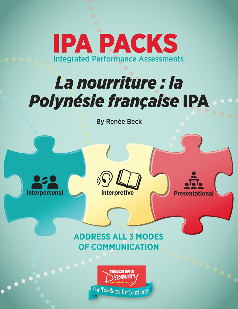 La nourriture : la Polynésie française Novice-High French IPA Pack - DIGITAL RESOURCE DOWNLOAD