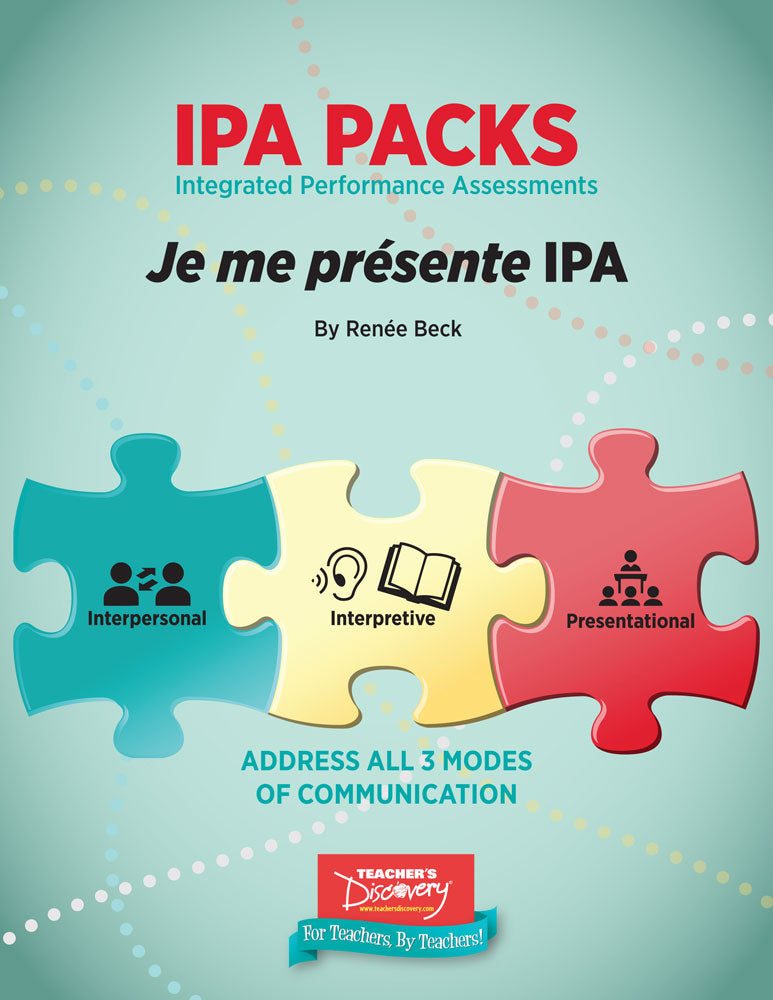 Je me présente Novice-Low French IPA Pack - DIGITAL RESOURCE DOWNLOAD