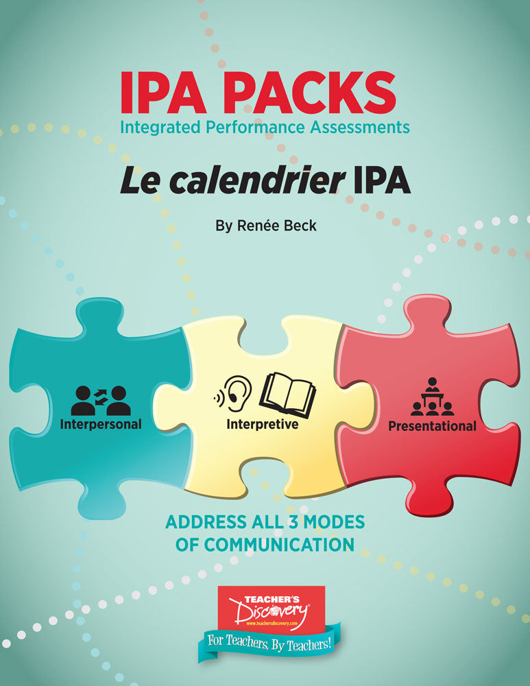 Le calendrier Novice-Low French IPA Pack - DIGITAL RESOURCE DOWNLOAD