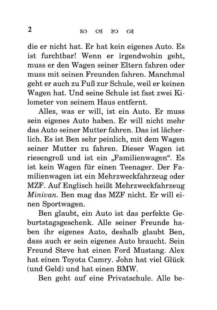 Mein eigenes Auto German Level 2 Reader