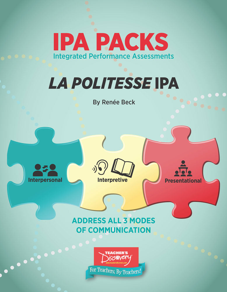 La politesse Novice/Low French IPA Pack - DIGITAL RESOURCE DOWNLOAD