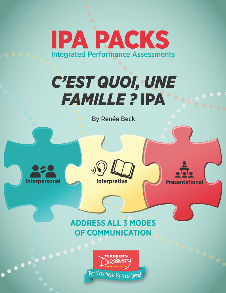 C'est quoi, une famille ? Novice/High French IPA Pack - DIGITAL RESOURCE DOWNLOAD