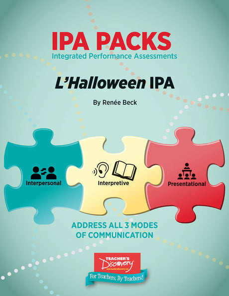 L'Halloween Novice/High French IPA Pack - DIGITAL RESOURCE DOWNLOAD