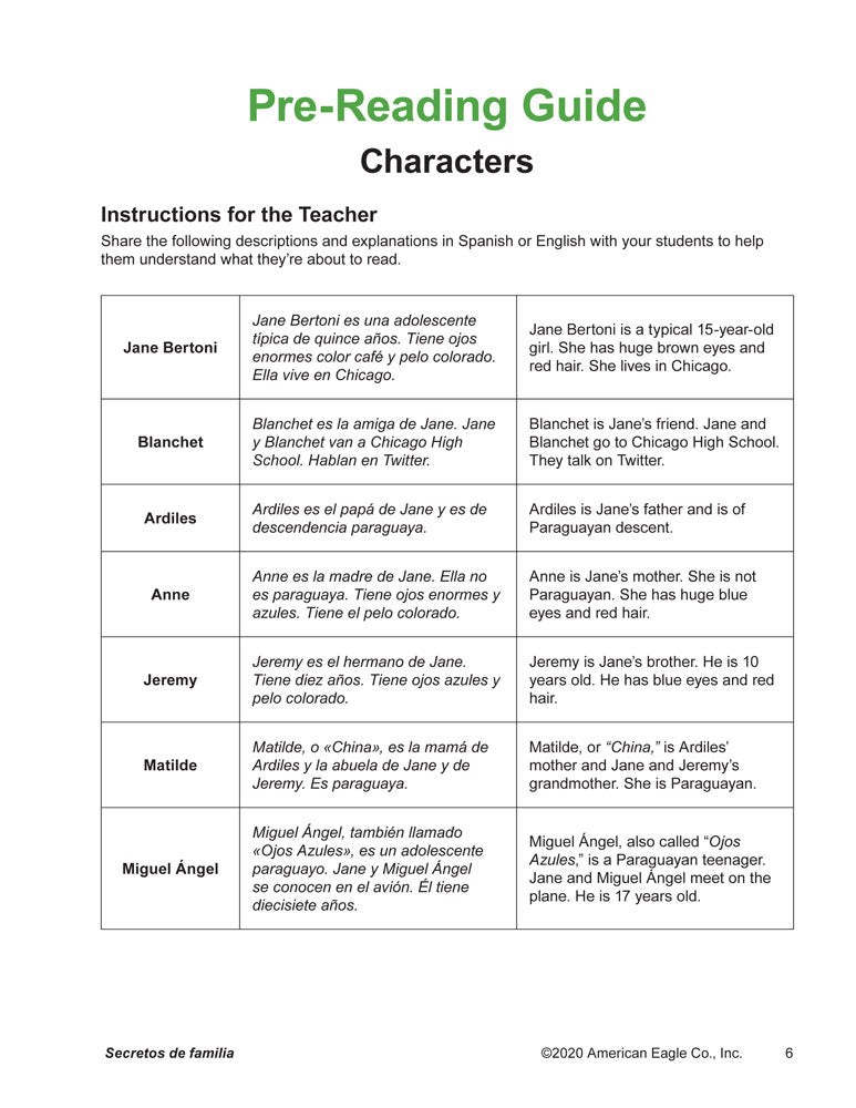 Secretos de familia Spanish Level 1 Reader