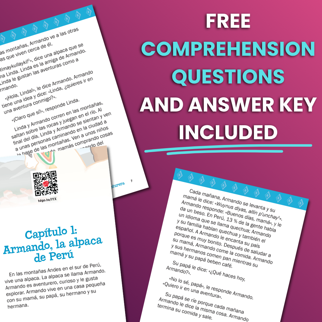 Armando, la alpaca aventurera - Level 1 - Spanish Acquisition™ Reader by Teryn Henderson for Spanish Classrooms