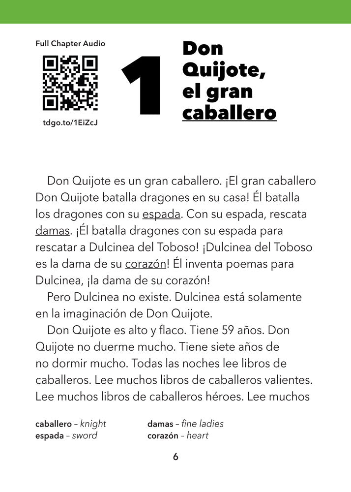 Don Quijote Spanish Level 1–2 Enhanced® Reader