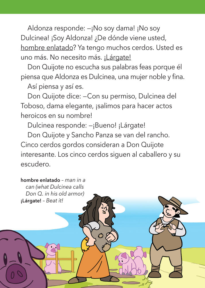 Don Quijote Spanish Level 1–2 Enhanced® Reader