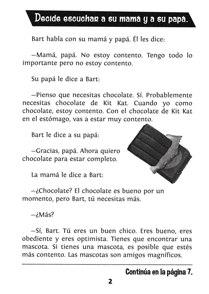 Bart quiere un gato Spanish Level 1 Reader