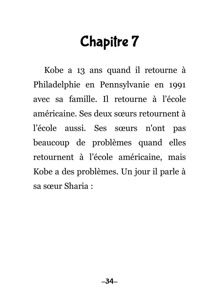 Kobe : Naissance d'une légende (une histoire au présent) French Level 1–2 Reader