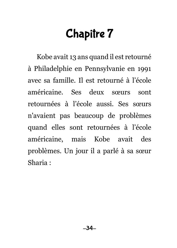 Kobe : Naissance d'une légende (une histoire au passé) French Level 2–3 Reader