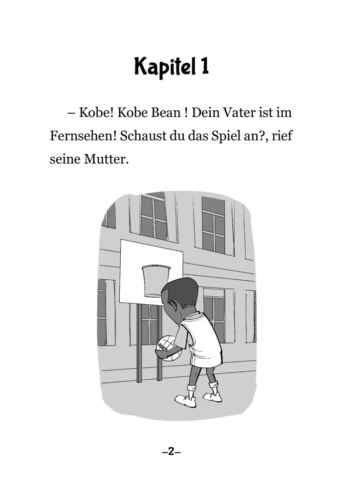 Kobe: Geburt einer Legende (Past Tense) German Level 2–3 Reader