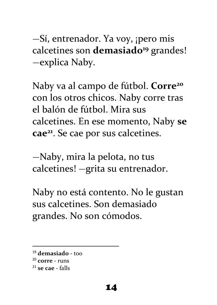 Los calcetines de Naby Spanish Level 1 Reader