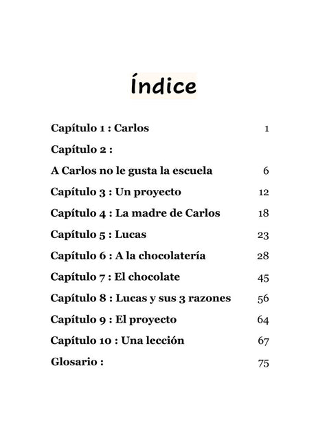 La lección del chocolate - Level 1 - Spanish Reader by Theresa Marrama