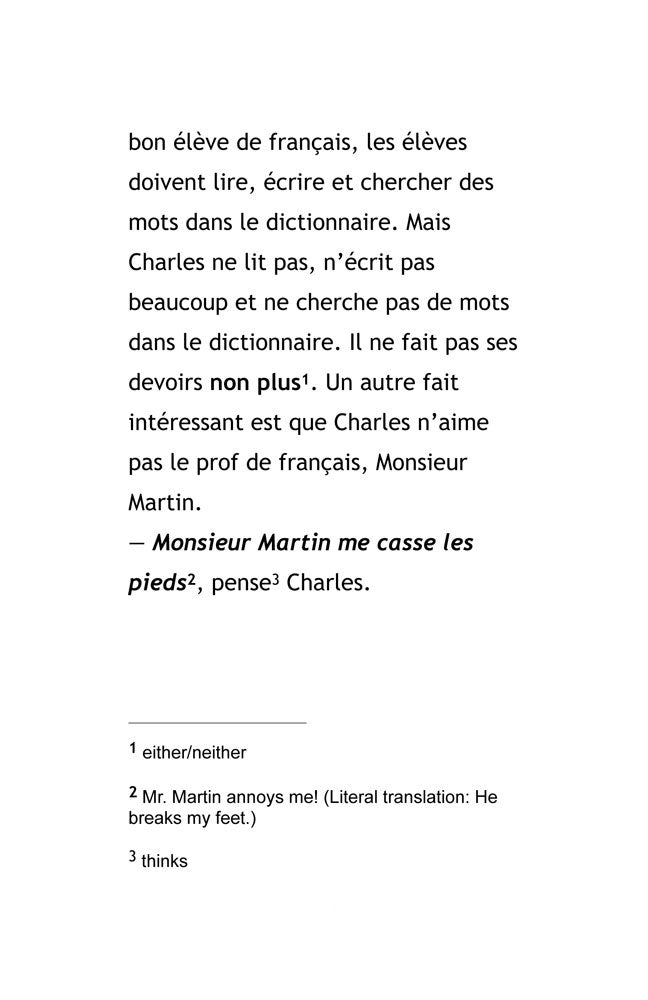 La classe des confessions (Part 1) French Level 1 Reader