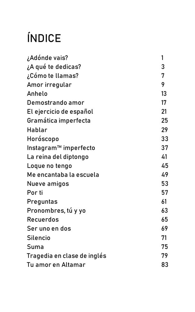 Poesía Gramatical Spanish 1–2 Reader