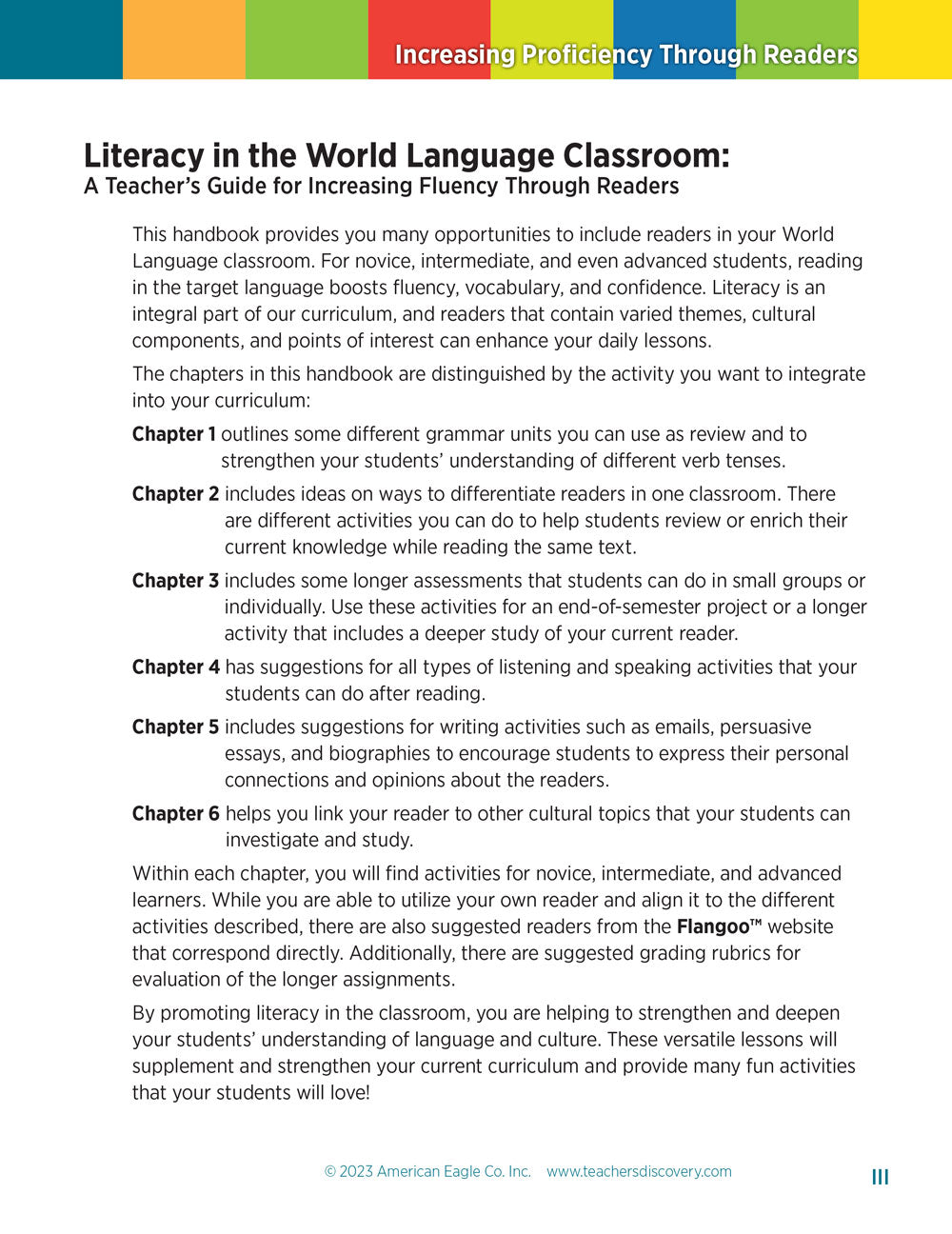 Increasing Proficiency Through Readers Book