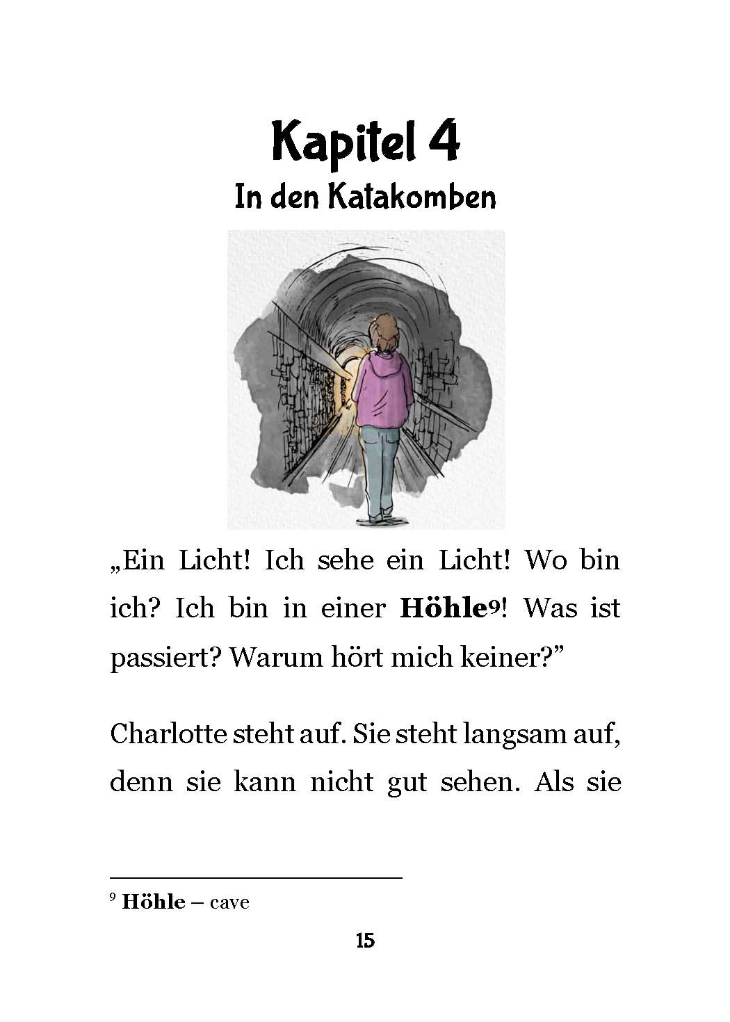 Verschollen in den Katakomben Level 1 German Reader