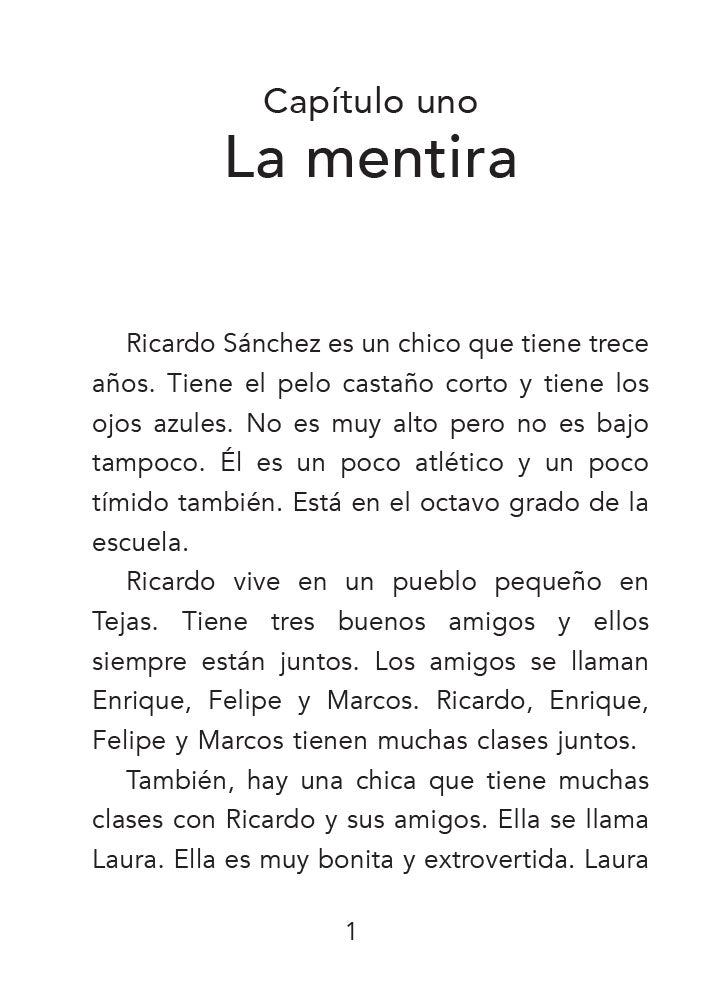 El verano de Ricardo Spanish Level 1 Reader