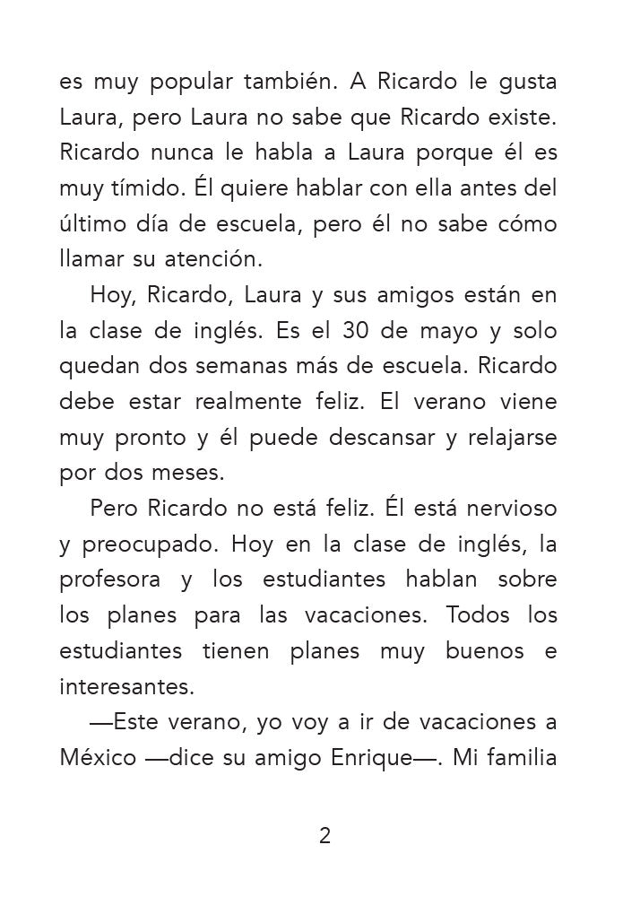 El verano de Ricardo Spanish Level 1 Reader