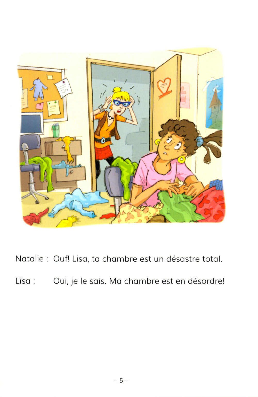 Lisa et Théo - À la maison Level A2 French Reader