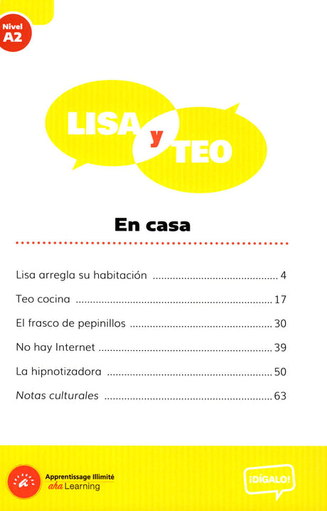 Lisa y Teo: En casa - Level A2 - Spanish Reader