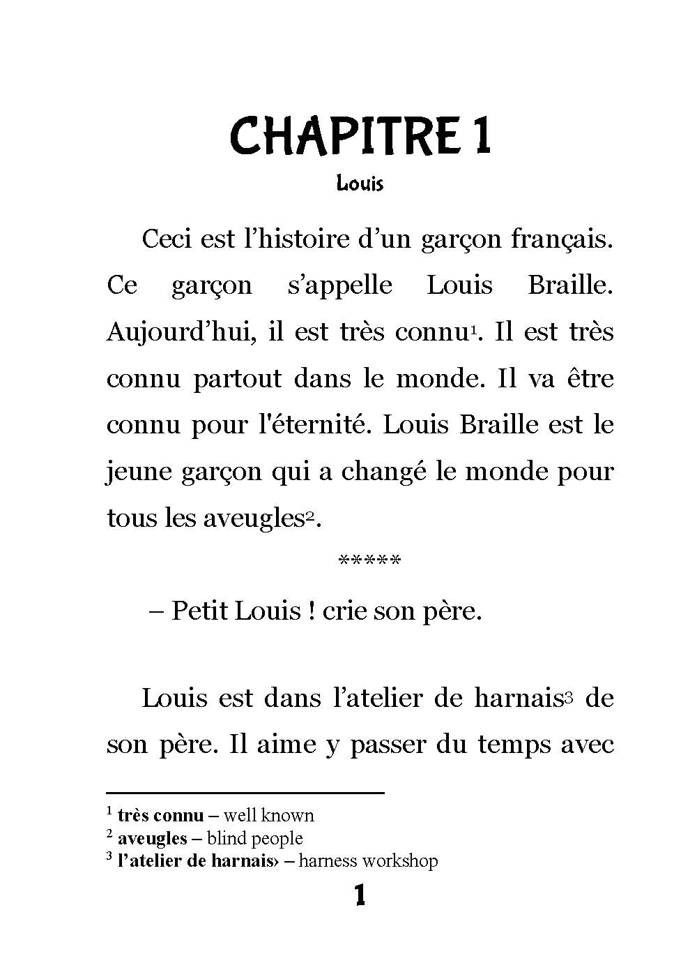 Louis Braille Level 2 French Reader