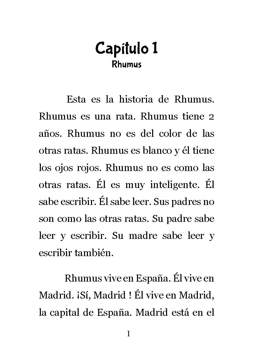 Rhumus en Madrid Level 1 Spanish Reader