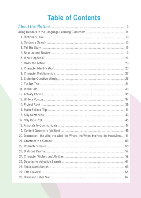 56 Activities to Use with Stories and Readers Book