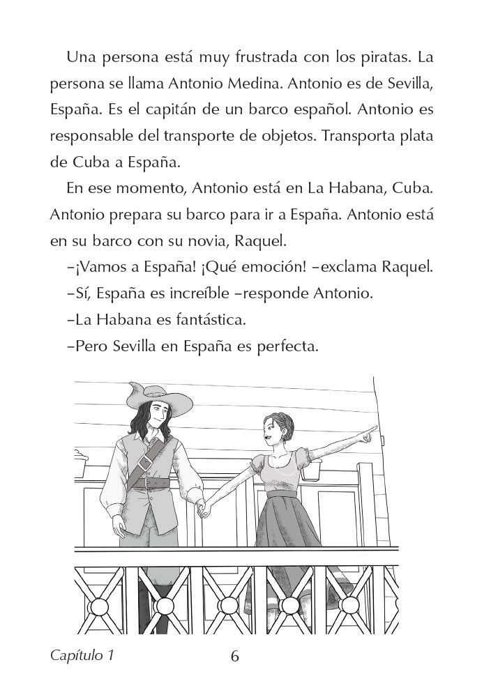 Piratas del Caribe y el mapa secreto - Level 1 - Spanish Reader by Mira Canion