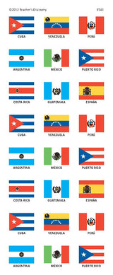 Spanish-Speaking Countries Flag Stickers