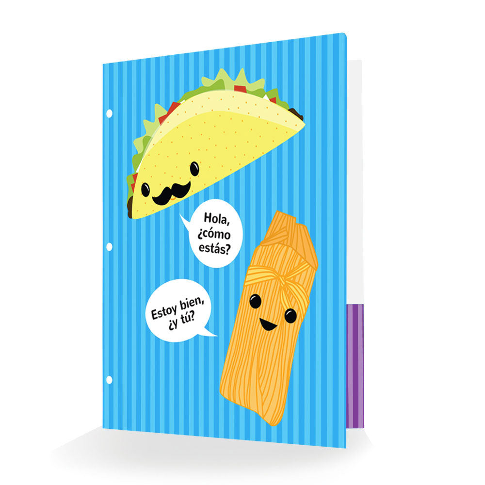 Senor Taco and Friends Vinyl Folder