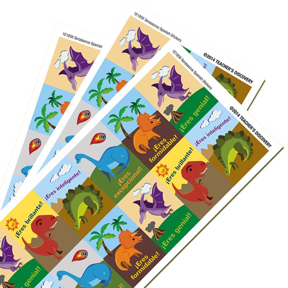 Dinosaur SER Spanish Stickers (60)