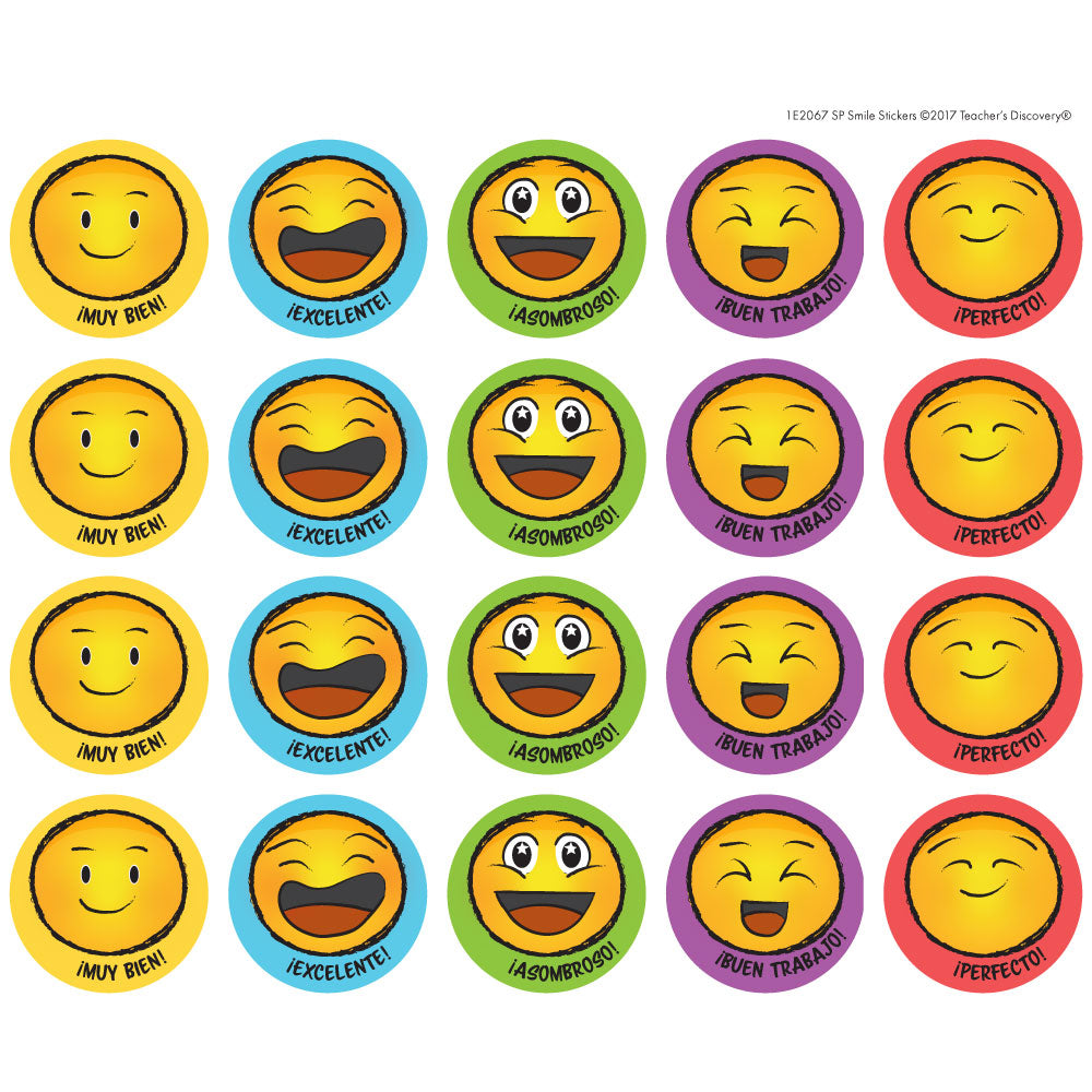 Smile Spanish Stickers