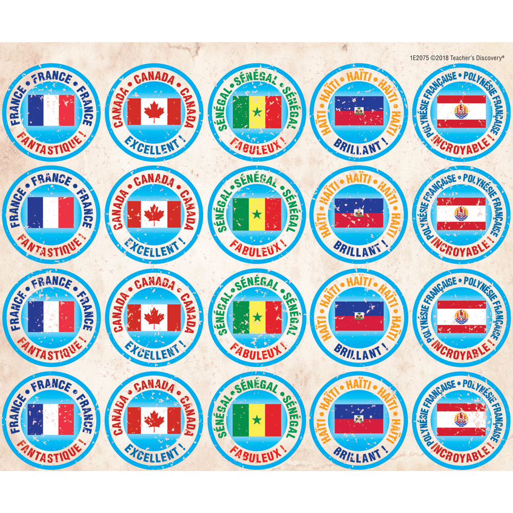 Passport Stamp French Stickers