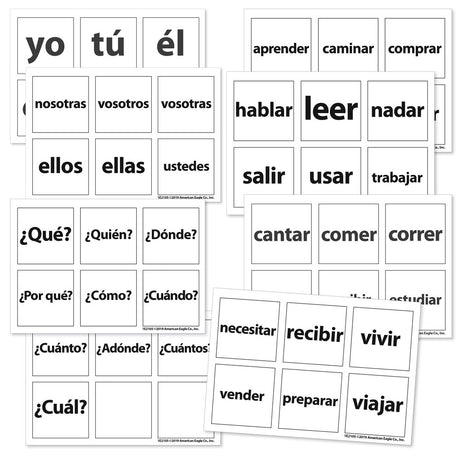 Cool Cubes­™ Sentence Starter Spanish Clings