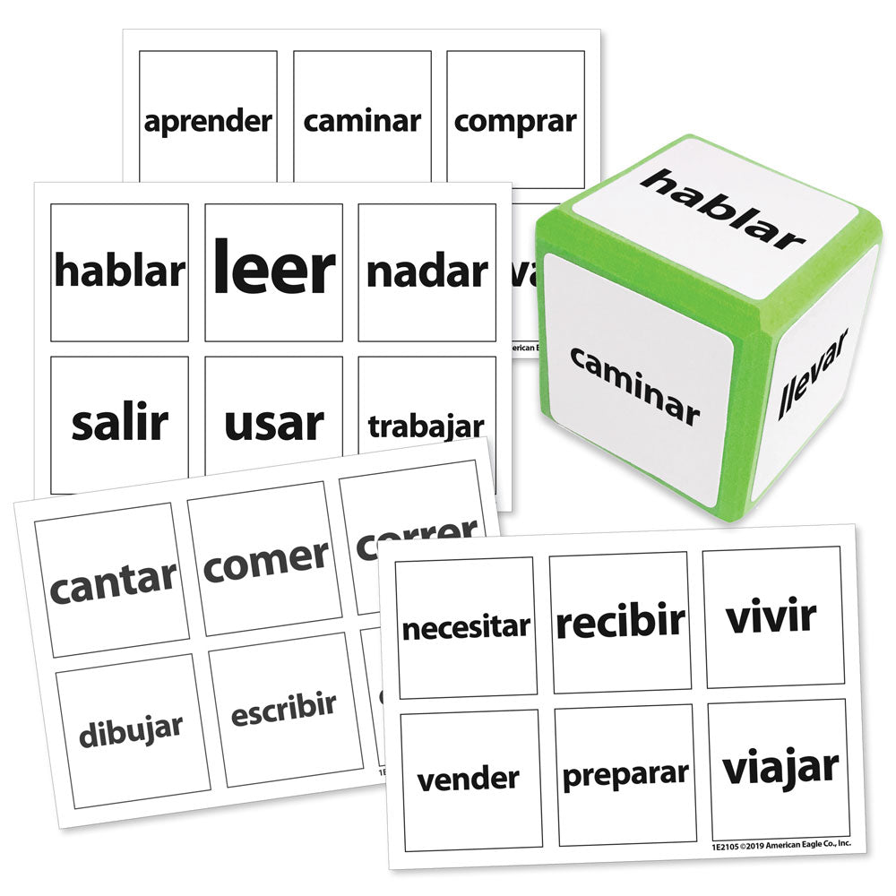 Cool Cubes­™ Sentence Starter Spanish Clings