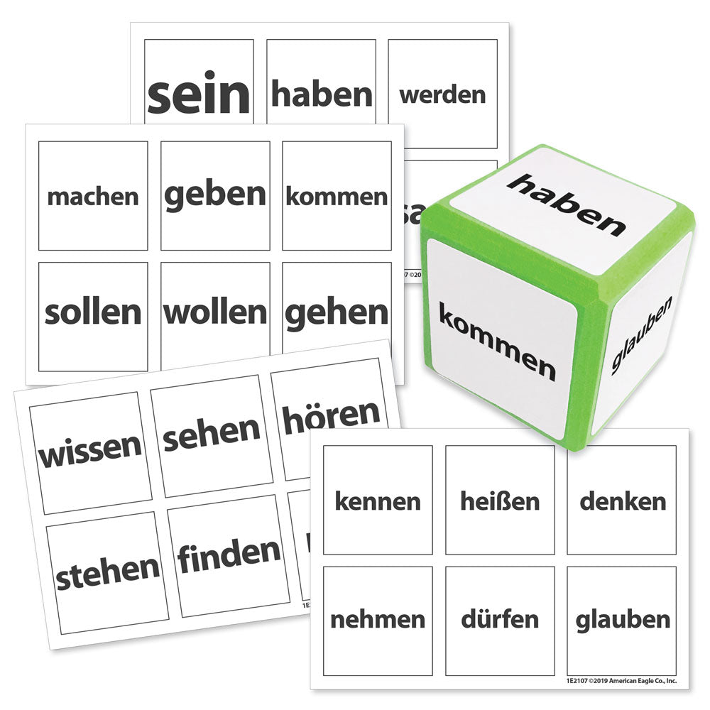 Cool Cubes­™ Sentence Starter German Clings