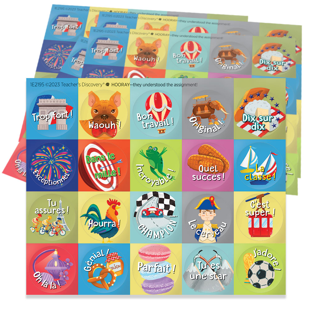 Affirmation French Stickers 100 Pack