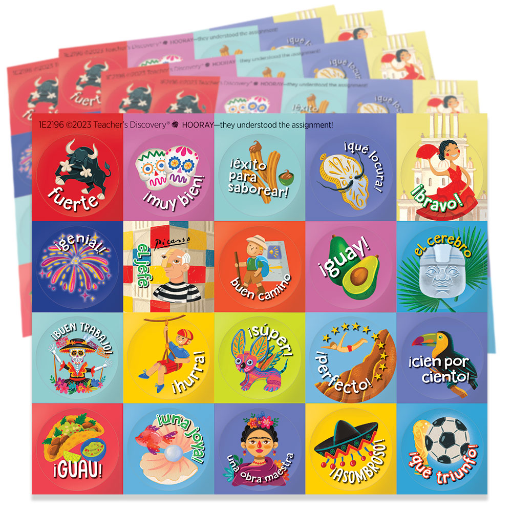 Affirmation Spanish Stickers 100 Pack