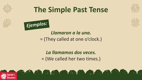 Quick Spanish Grammar Presentation – El pretérito