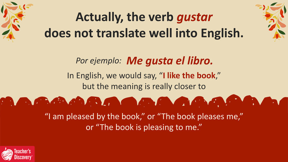 Quick Spanish Grammar Presentation – Gustar