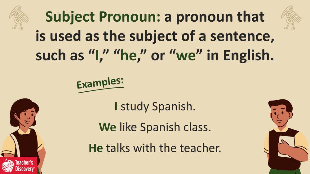 Quick Spanish Grammar Presentation – Subject Pronouns