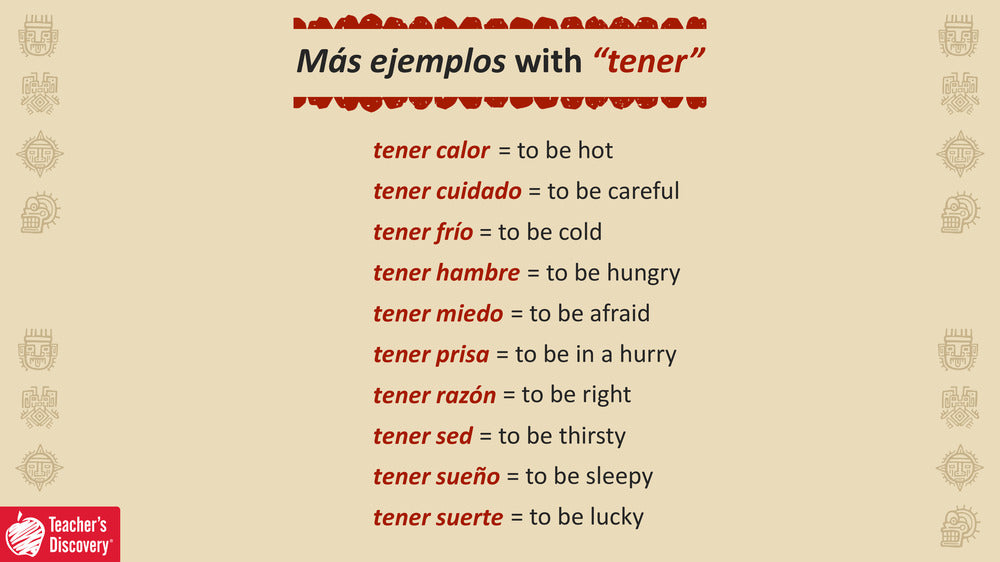 Quick Spanish Grammar Presentation – Tener