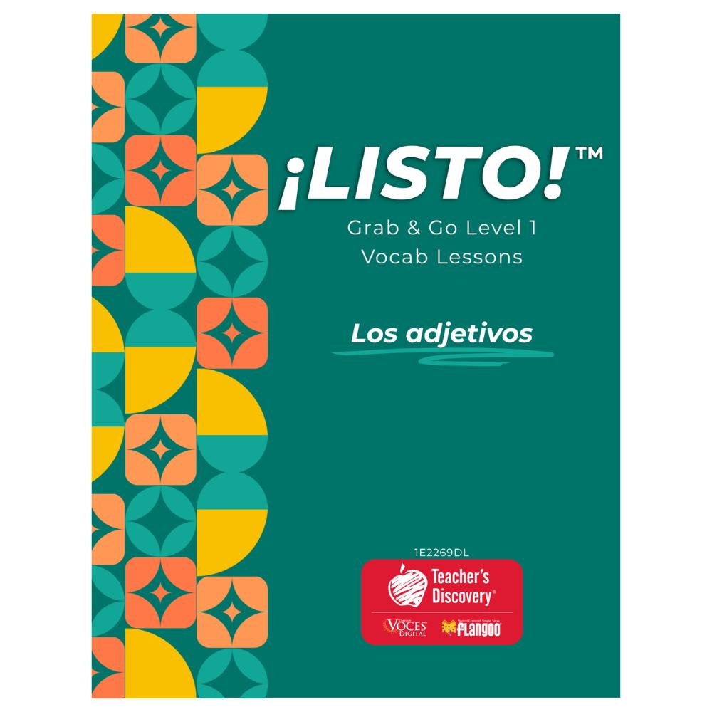 ¡Listo!™ Grab & Go Level 1 Vocab Lessons: Los adjetivos Download