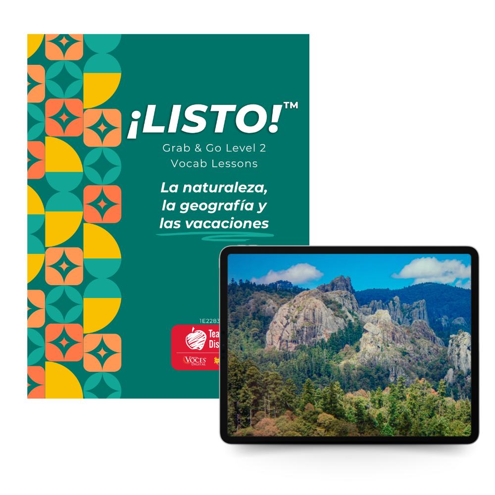 ¡Listo!™ Grab & Go Level 2 Vocab Lessons: La naturaleza, la geografía y las vacaciones Download