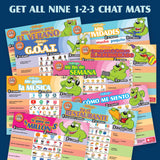 1-2-3 Chat With Me - Set of 9 Spanish Chat Mats