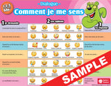 1-2-3 Chat With Me - Set of 9 French Chat Mats - Digital Download