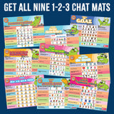 1-2-3 Chat With Me - Set of 9 German Chat Mats